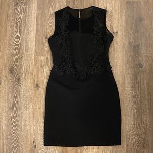 Calvin Klein Black Sleeveless Sheath Mini Dress